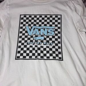 Vans checkerboard shirt teens women’s